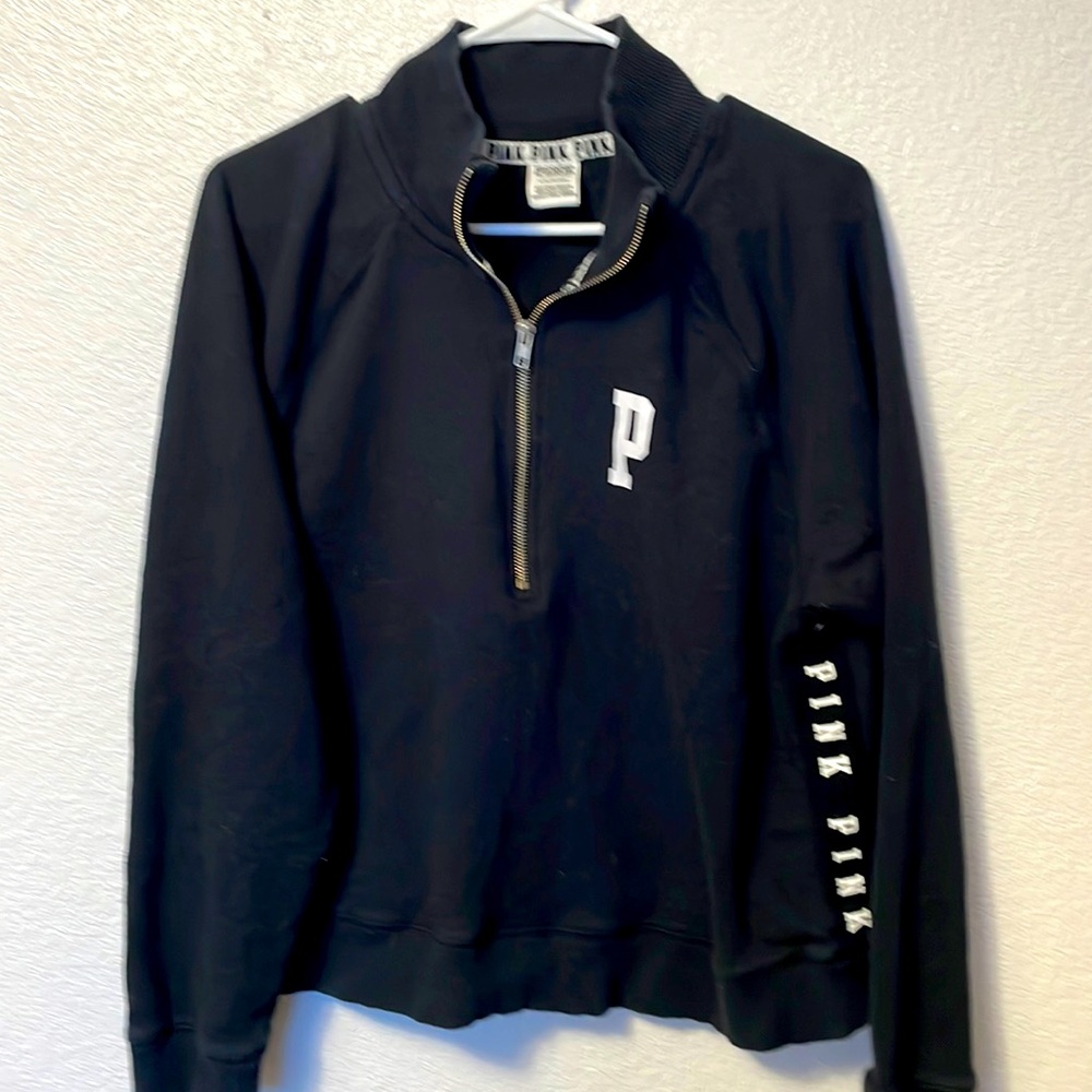 Pink Lg Sweatshirt halfzip